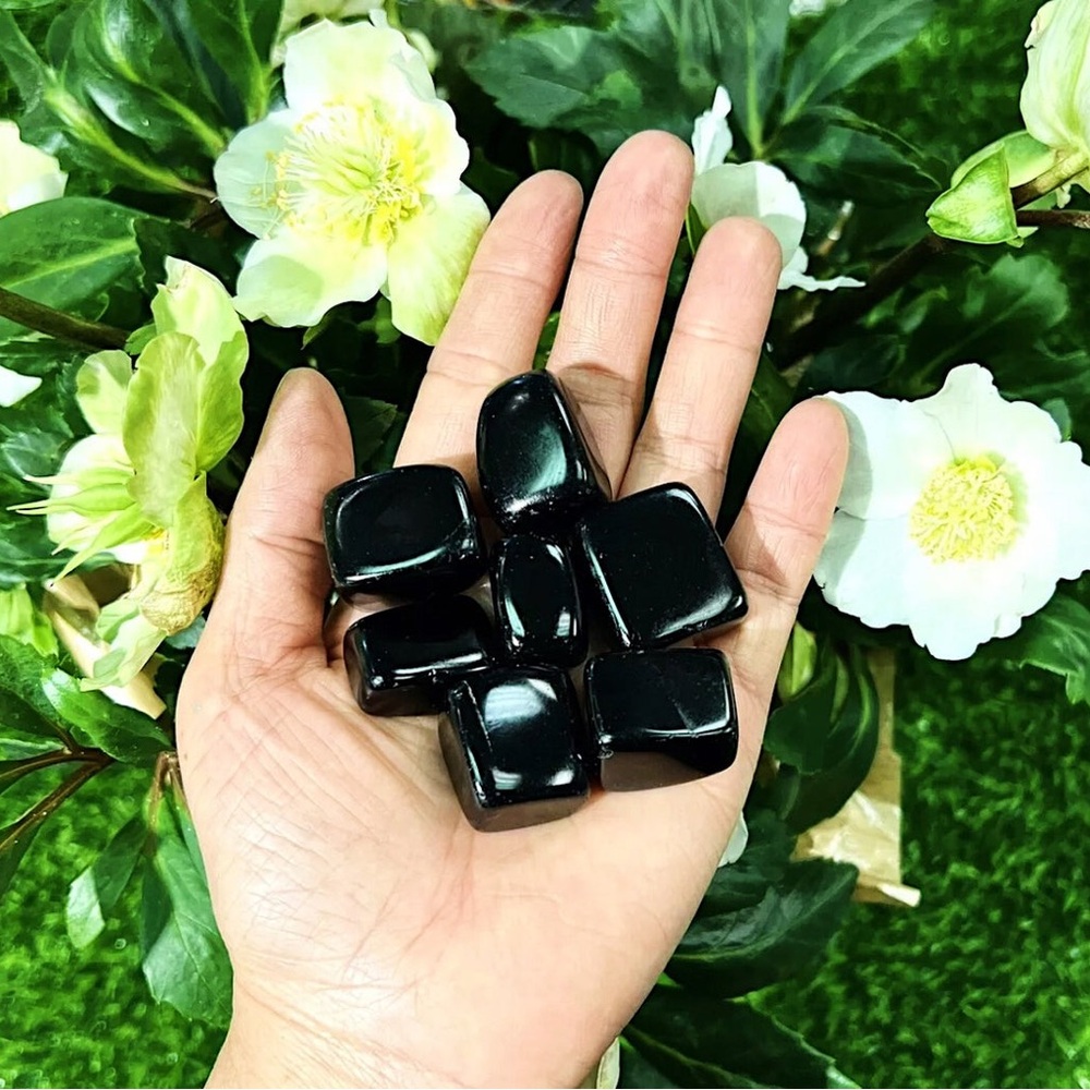 Black Obsidian Tumbled